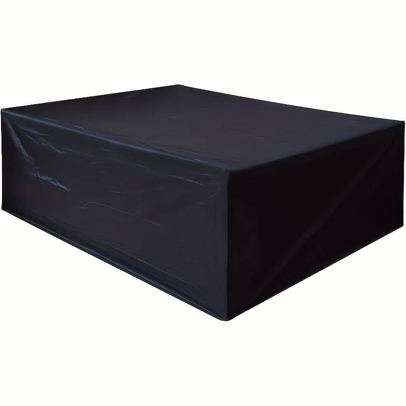 Outdoor Furniture Table And Chairs - غطاء أثاث خارجي أسود، غطاء طاولة