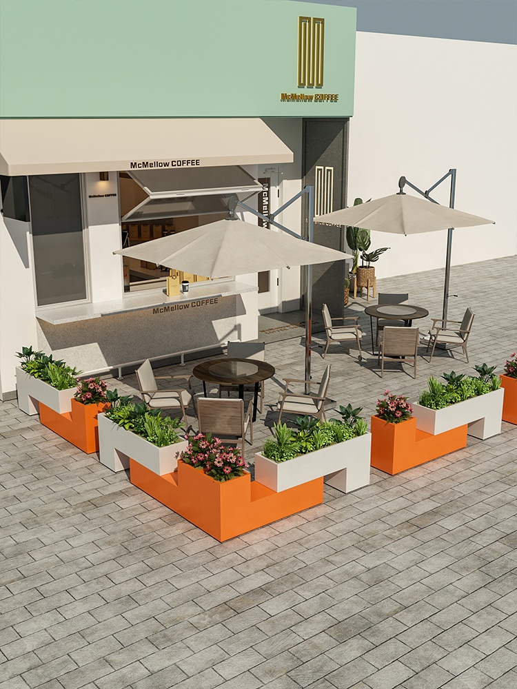Outdoor Furniture Store - أحواض زهور خارجية من الحديد المطاوع،