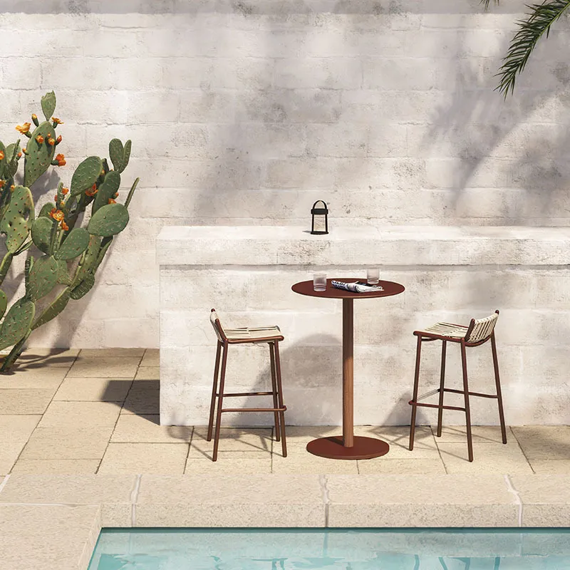 طقم طاولة وكراسي من الألومنيوم - مراجعة Outdoor Furniture For Cafe وسعره