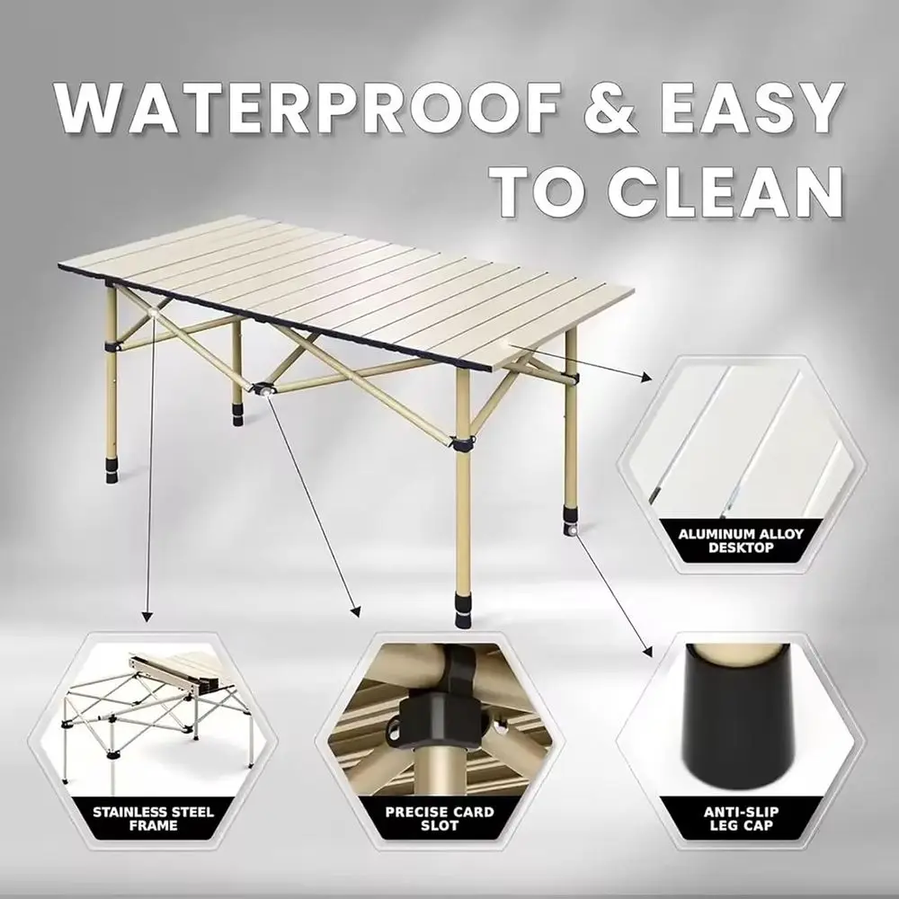 طقم كراسي وطاولة للتخييم محمول - مراجعة Outdoor Furniture Table And Chairs وسعره