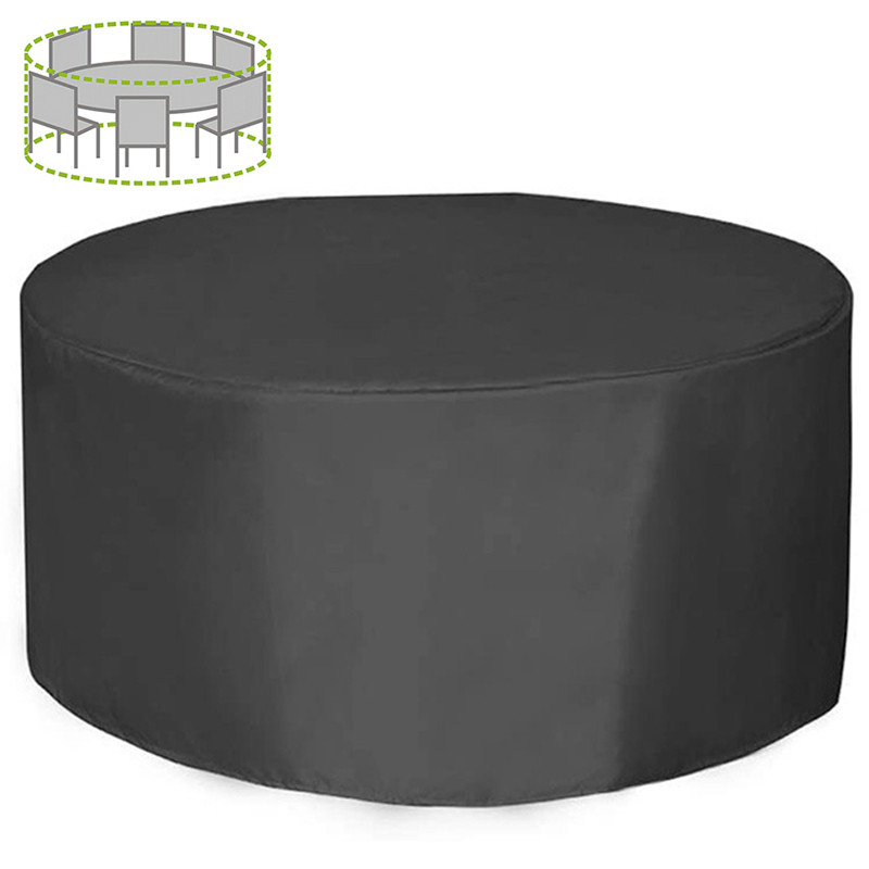 غطاء أثاث دائري بـ 12 مقاسًا،  - مراجعة Outdoor Furniture Table And Chairs وسعره