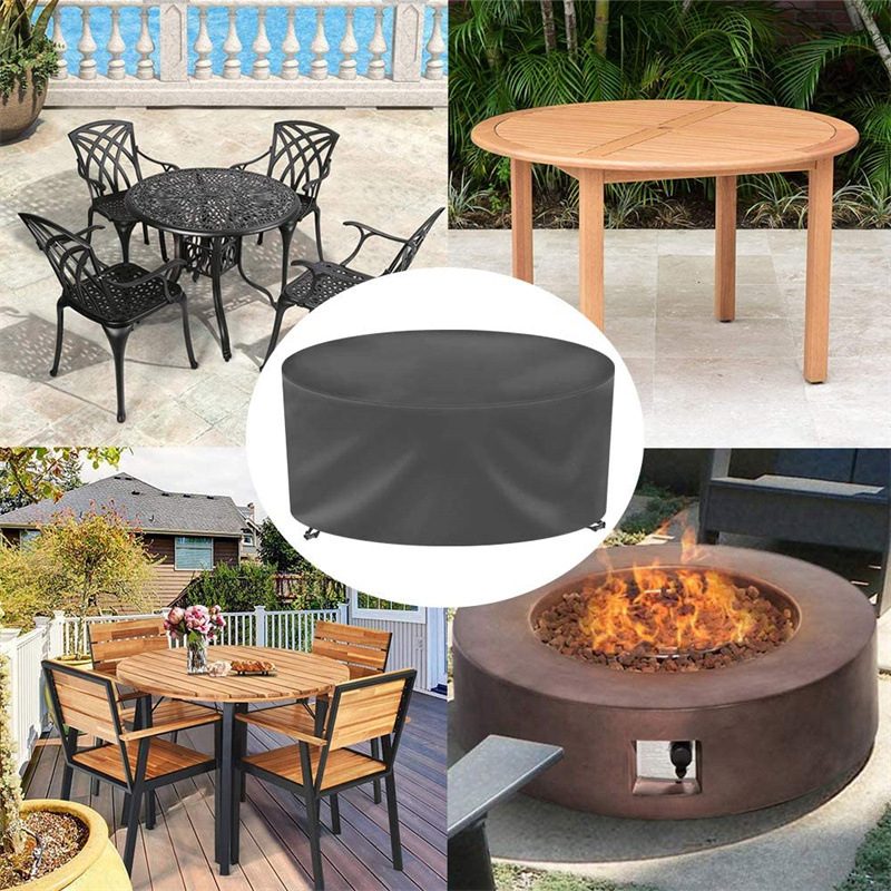 غطاء أثاث دائري بـ 12 مقاسًا،  - مراجعة Outdoor Furniture Table And Chairs وسعره