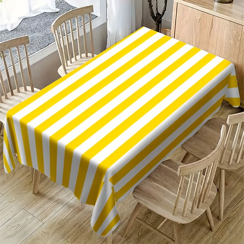 مفرش طاولة مخطط باللونين الأصف - مراجعة Outdoor Furniture Yellow وسعره