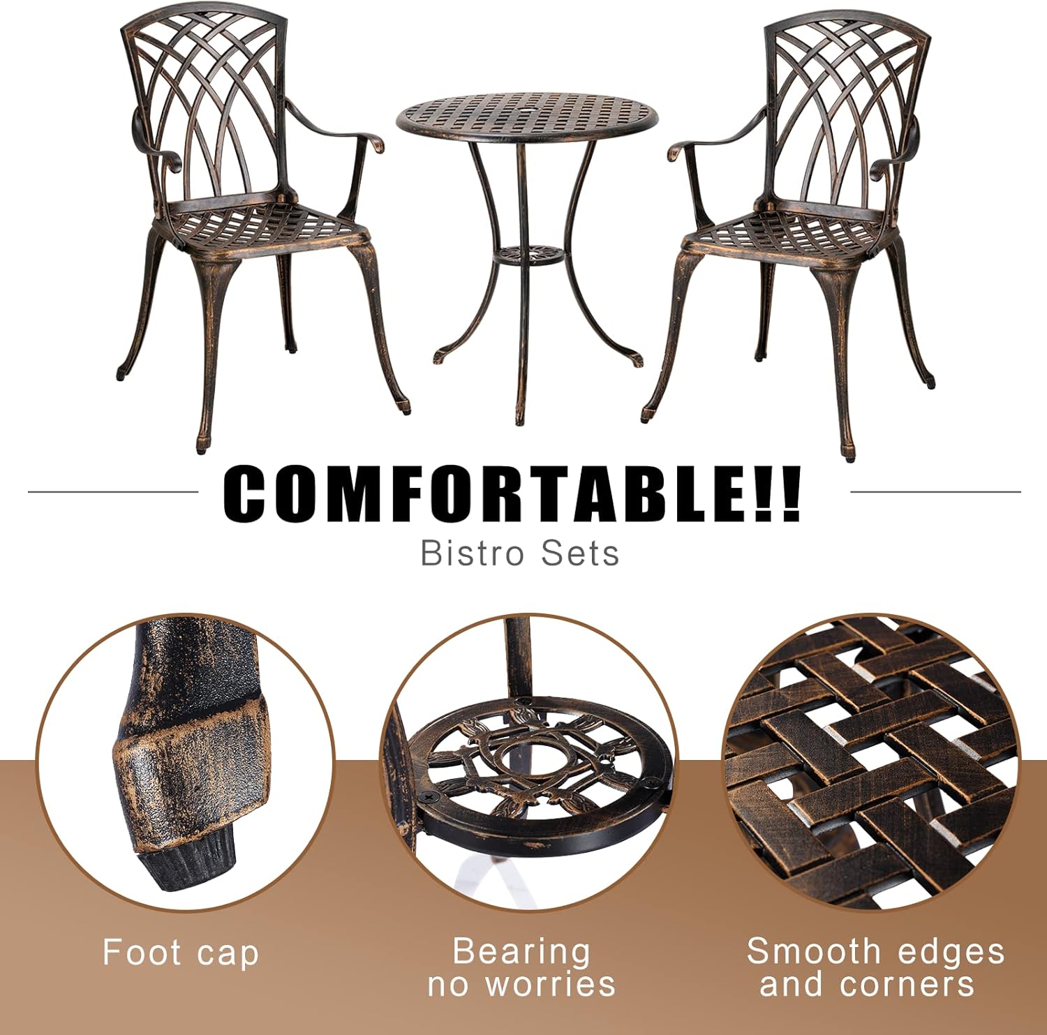 طقم بيسترو خارجي من 3 قطع مصنو - مراجعة Outdoor Furniture Sofa وسعره