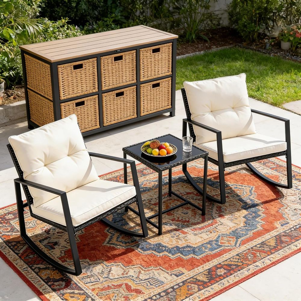 طقم بيسترو خارجي من 3 قطع، كرا - مراجعة Bistro Table Set وسعره