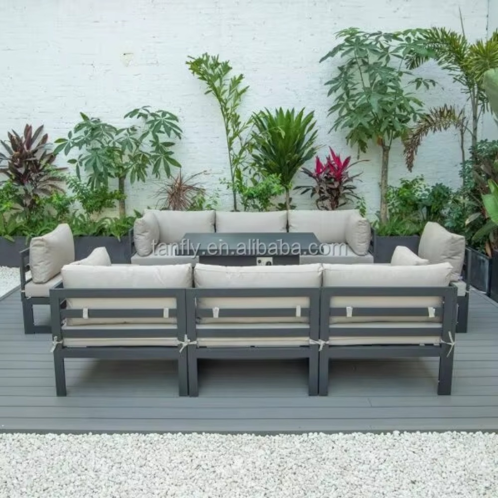 طقم أثاث خارجي للفنادق والفلل، - مراجعة Outdoor Furniture Fire Pit Set وسعره