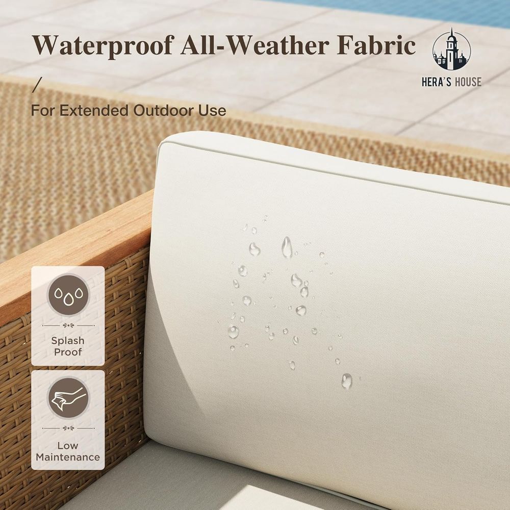 طقم أثاث خارجي من الخوص مكون م - مراجعة Outdoor Furniture Yellow وسعره