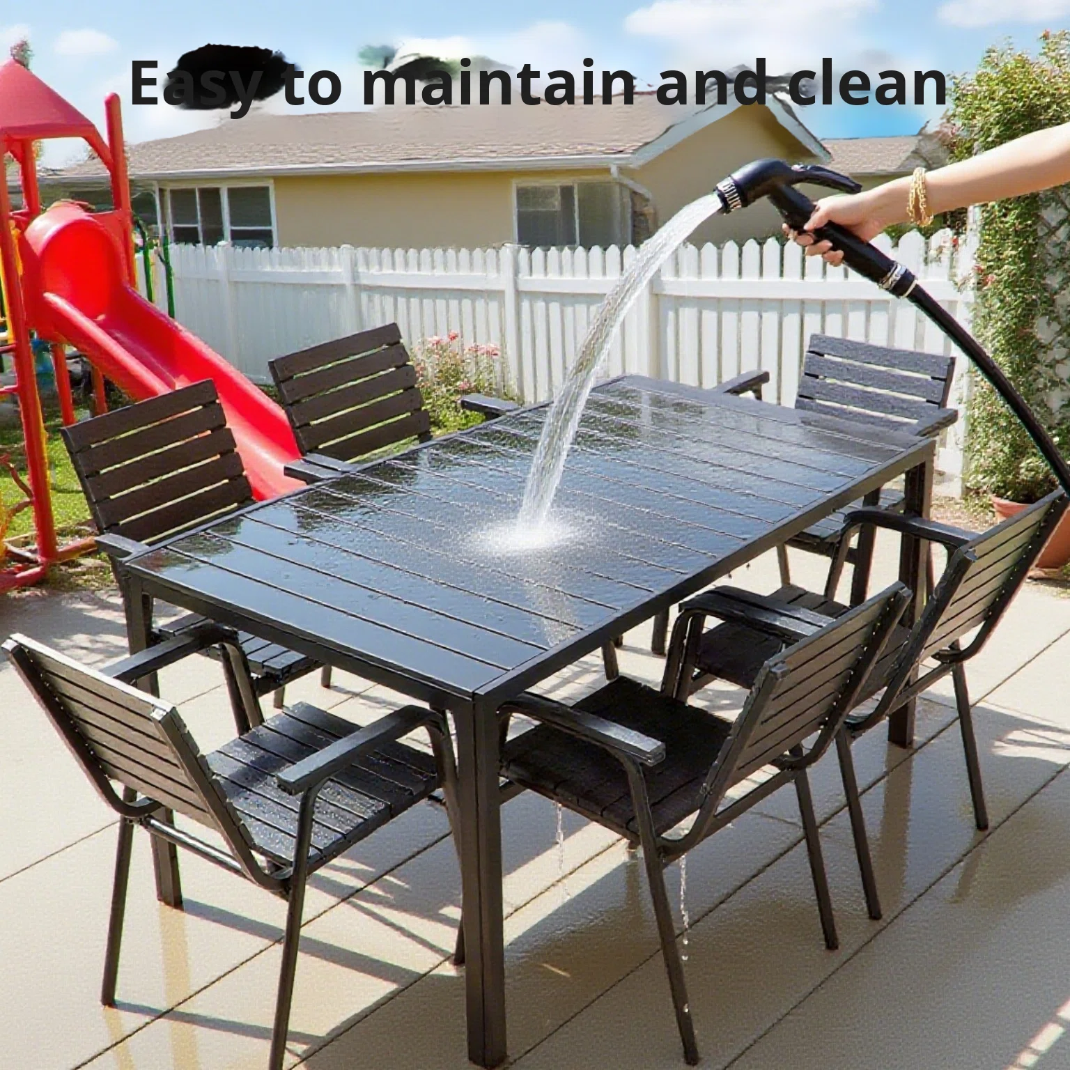 طقم طاولة وكراسي حديقة من الخي - مراجعة Outdoor Furniture Table And Chairs وسعره